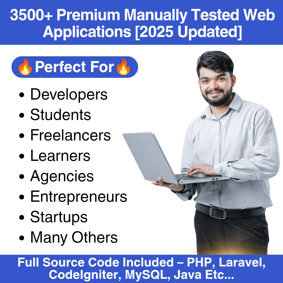 3500+ Premium Manually Tested Web Applications